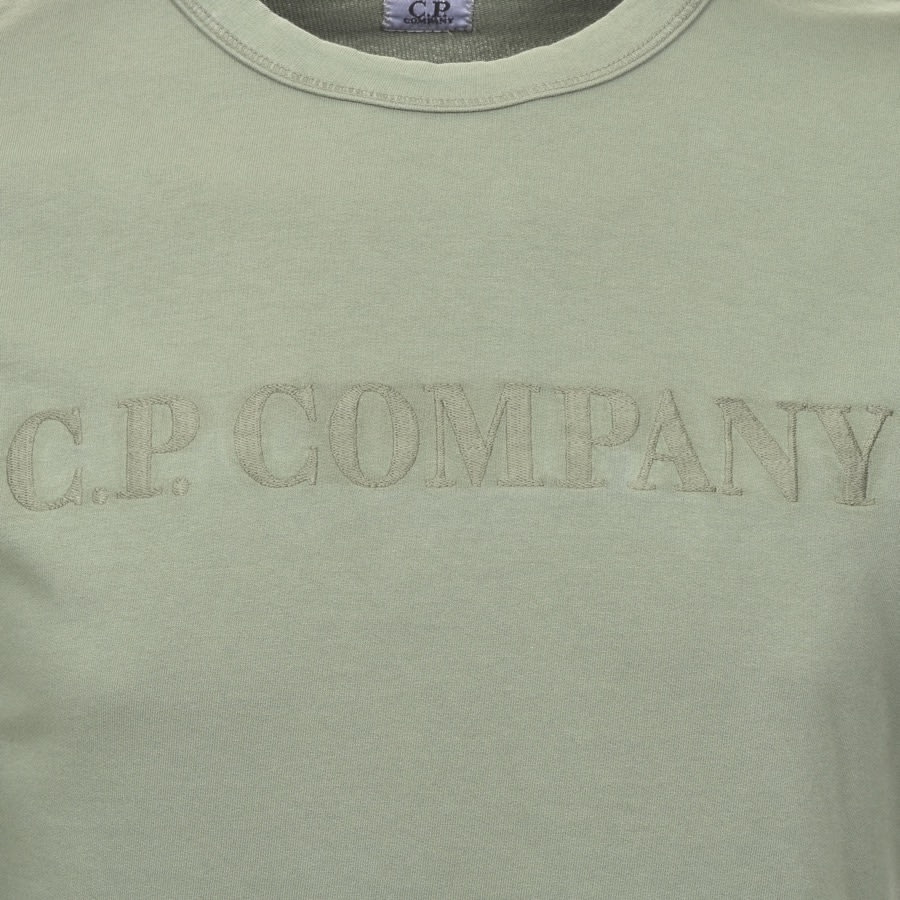 Alternative Image for ProductCP Company Crew Neck Logo Sweatshirt Green3